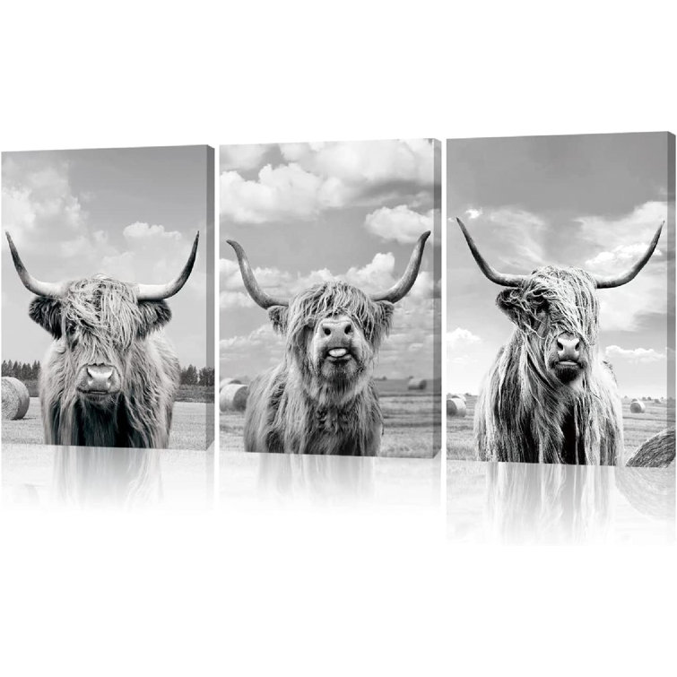 Union Rustic 3 Piece Wrapped Canvas Print Set Wayfair